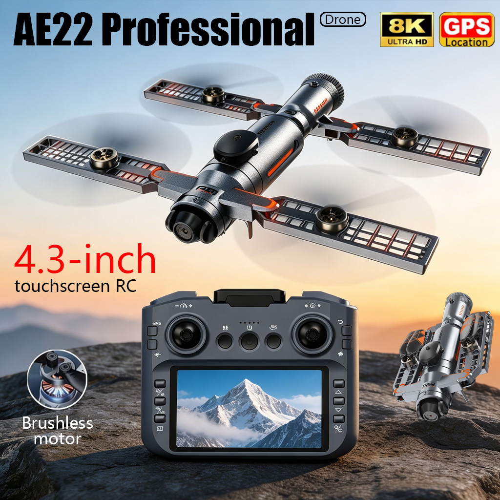 Drone Camera Waterproof - Ulepszony składany dron AE22 PRO MAX