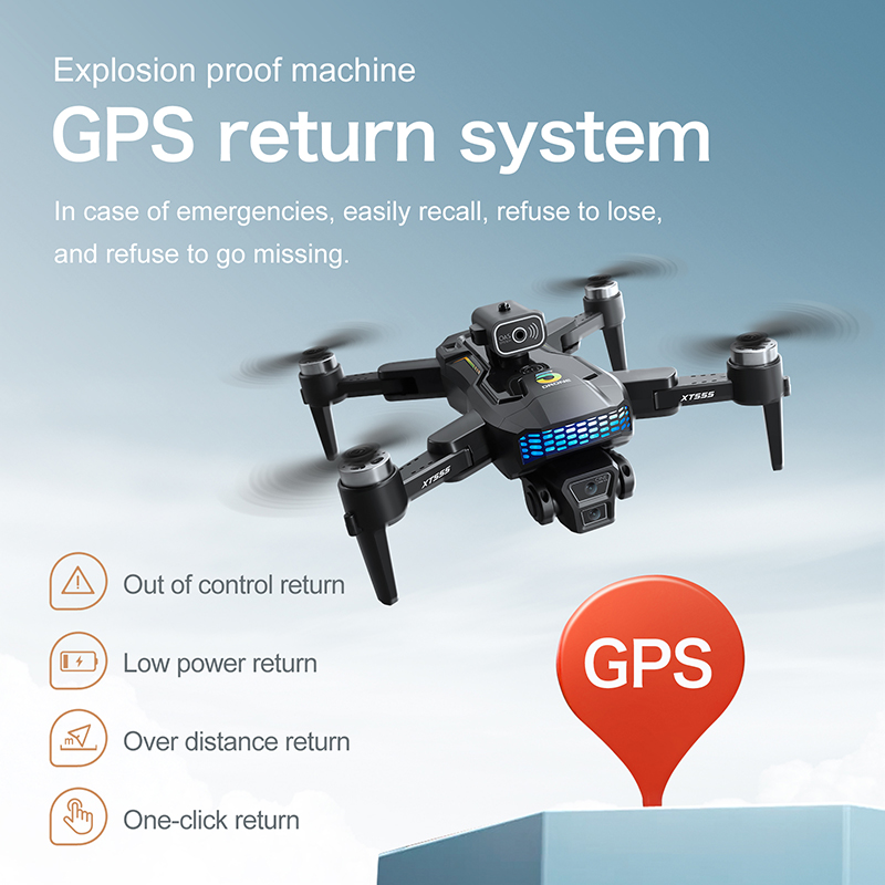 Nowy dron RC XT555 GPS z profe – Drone Camera Professional recenzja i cena